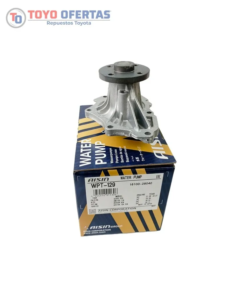 [16100-28040-J] AISIN BOMBA DE AGUA MOTOR 2AZ WPT129 (WPT-129) (1).webp