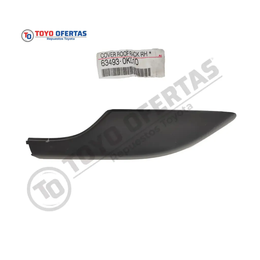 63493-0K010   TAPA  PARRILLA  TECHO  TRASERA DERECHA Fortuner 2005-2011