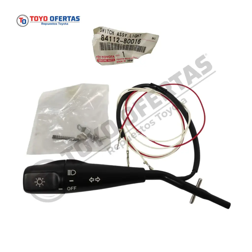84112-80016 PALANCA CAMBIO DE LUCES TOYOTA