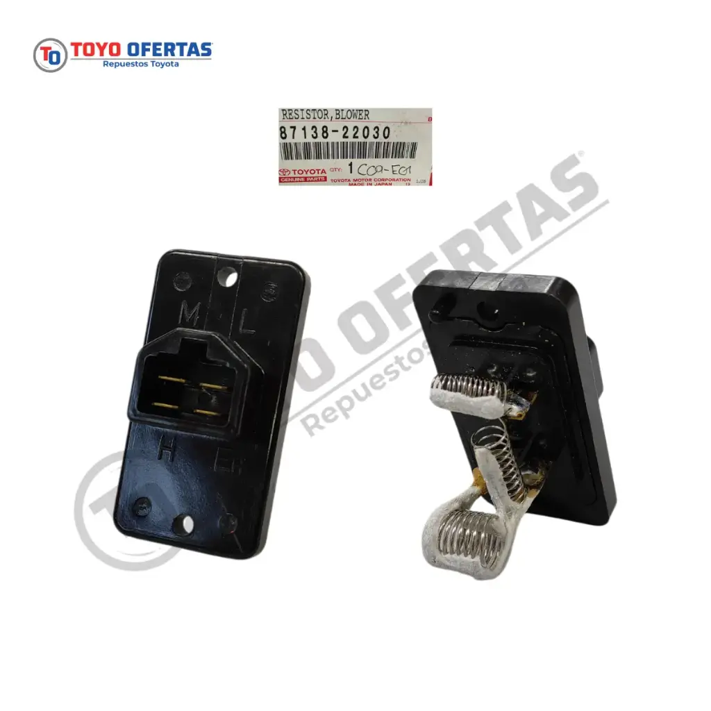 87138-22030 RESISTENCIA SOPLADOR A/A TOYOTA SAMURAI 3F