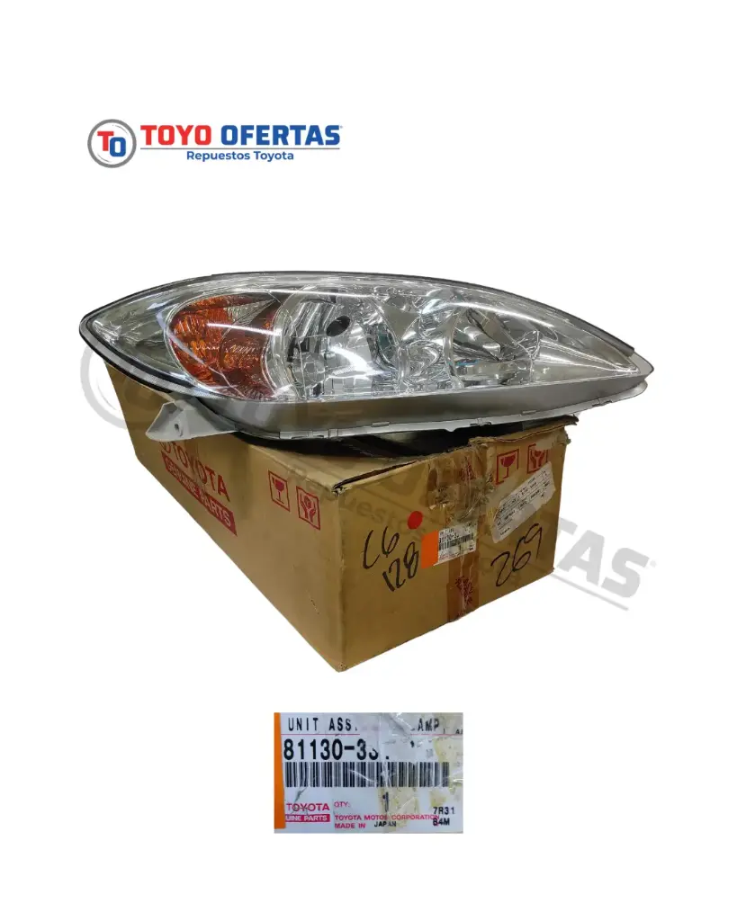 81130-33440  FARO DERECHO TOYOTA CAMRY LUMIERE 2005