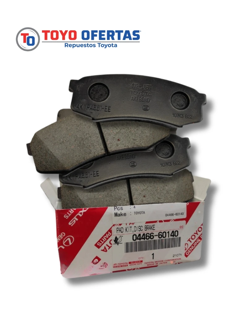 04466-60140 PASTILLAS DE FRENO TRASERAS 4RUNNER  TODAS , BURBUJA VX , AUTANA LX