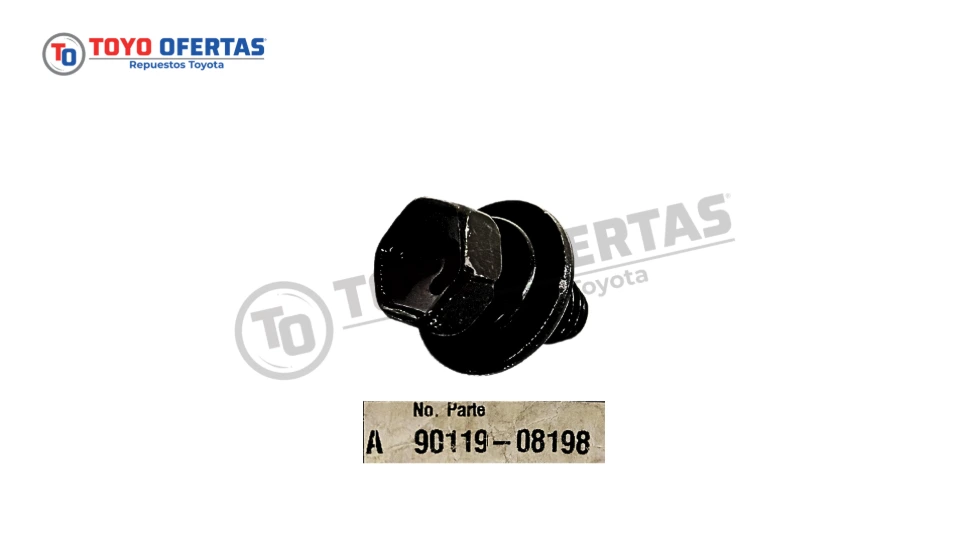 90119-08198 TORNILLO  BASE DEL FILTRO TOYOTA DYNA 14B