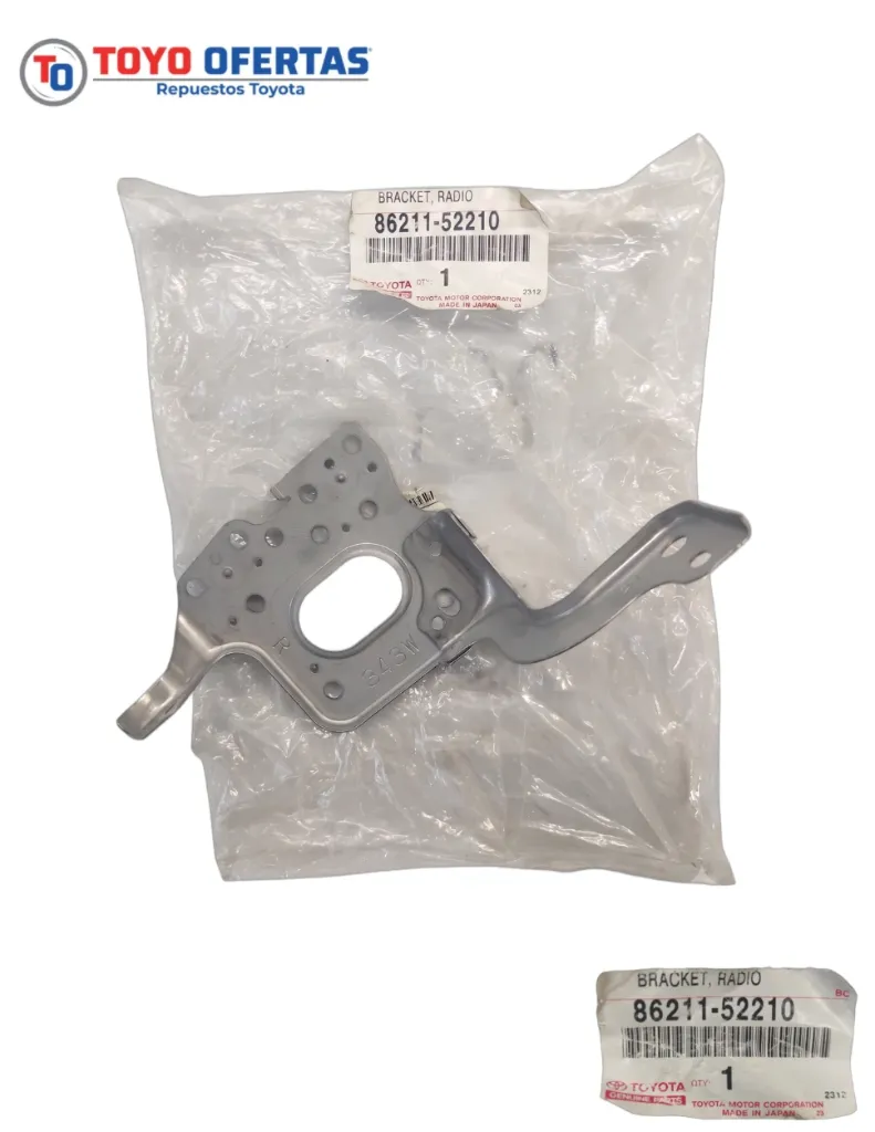 86211-52210 BASE DE RADIO REPRODUCTOR IZQ TOYOTA YARIS BELTA