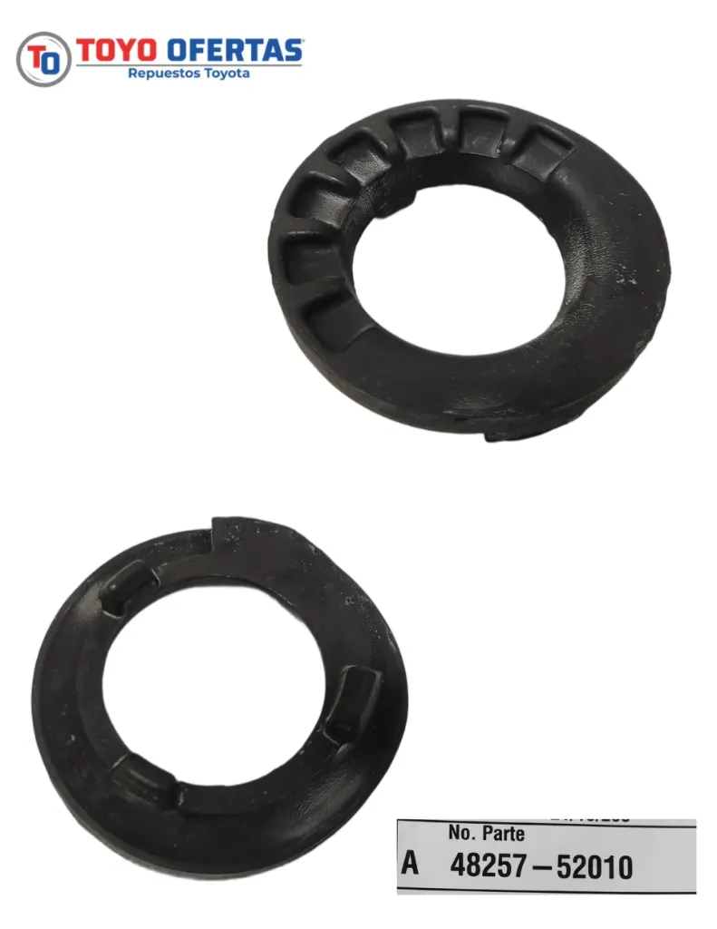 48257-52010 GOMA AISLANTE ESPIRAL TRAS SUP DERECHO TOYOTA YARIS
