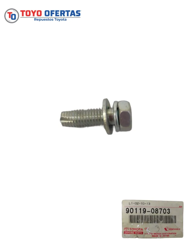 90119-08703 TORNILLO DE LA BASE VALVULA DE LIGA FRENO TOYOTA AUTANA/BURBUJA