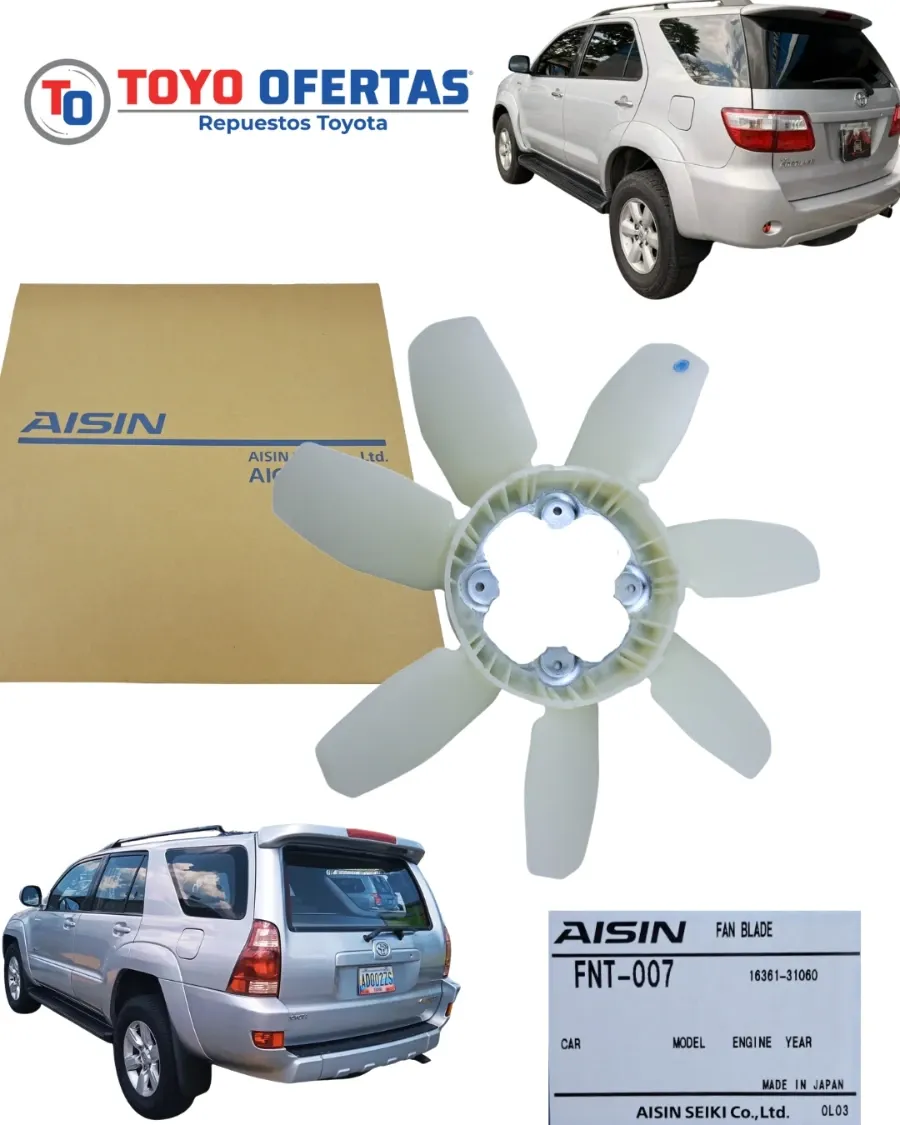 FNT-007 Aspa De Fan Clutch Toyota 4.0 1gr Fortuner/4runner