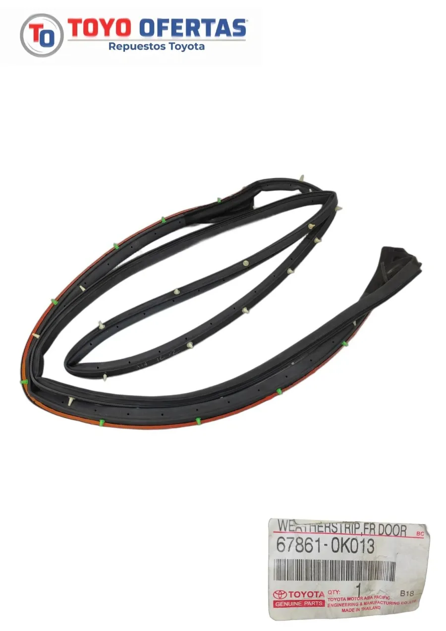 67861-0K013 GOMA PUERTA DELANTERA DERECHA TOYOTA FORTUNER/HILUX 08-15