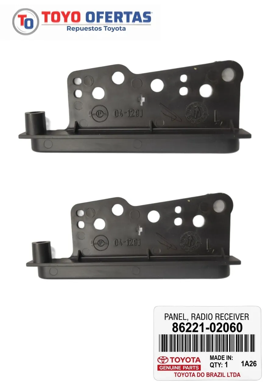 86221-02060 BASE IZQ RADIO REPRODUCTOR TOYOTA COROLLA 03-04
