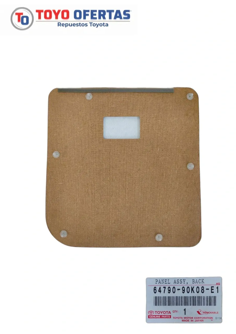 64790-90K08-E1 TAPICERIA PUERTA TRASERA IZQUIERDA TOYOTA MACHITO 2007-2016