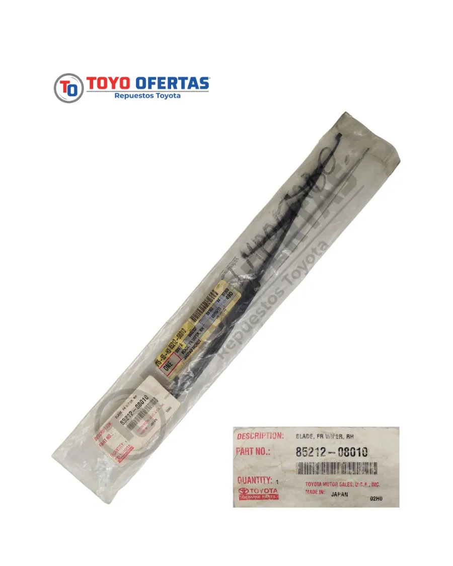 85212-08010 CEPILLO LIMPIA PARABRISAS DER TOYOTA COROLLA SENSACION