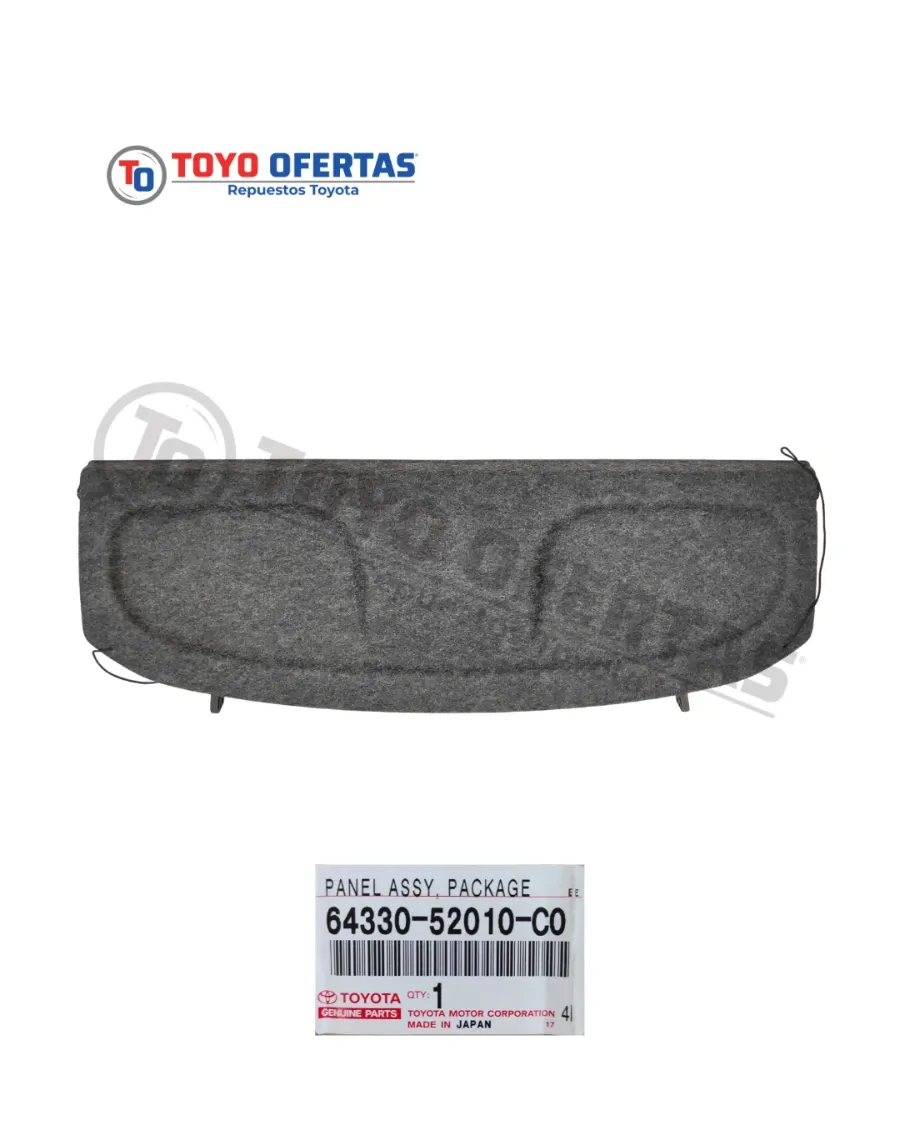 64330-52010-C0 PANEL EMBELLECEDOR DE MALETA TOYOTA YARIS SOL 99-02
